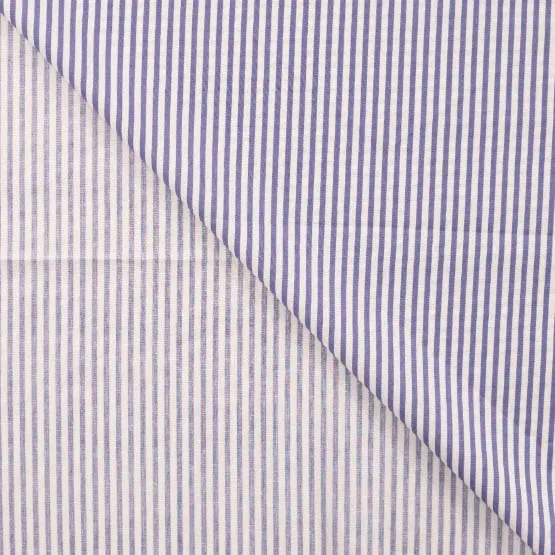 Katoen met blauwe strepen - Qjutie & the Qjutest